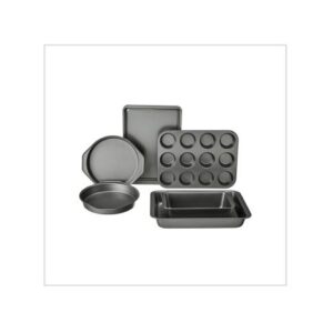 Amazon Basics 6-Piece Nonstick, Carbon Steel Oven Bakeware Baking Set